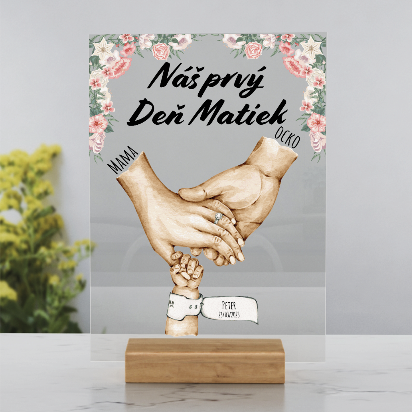 Náš prvý deň matiek - akryl