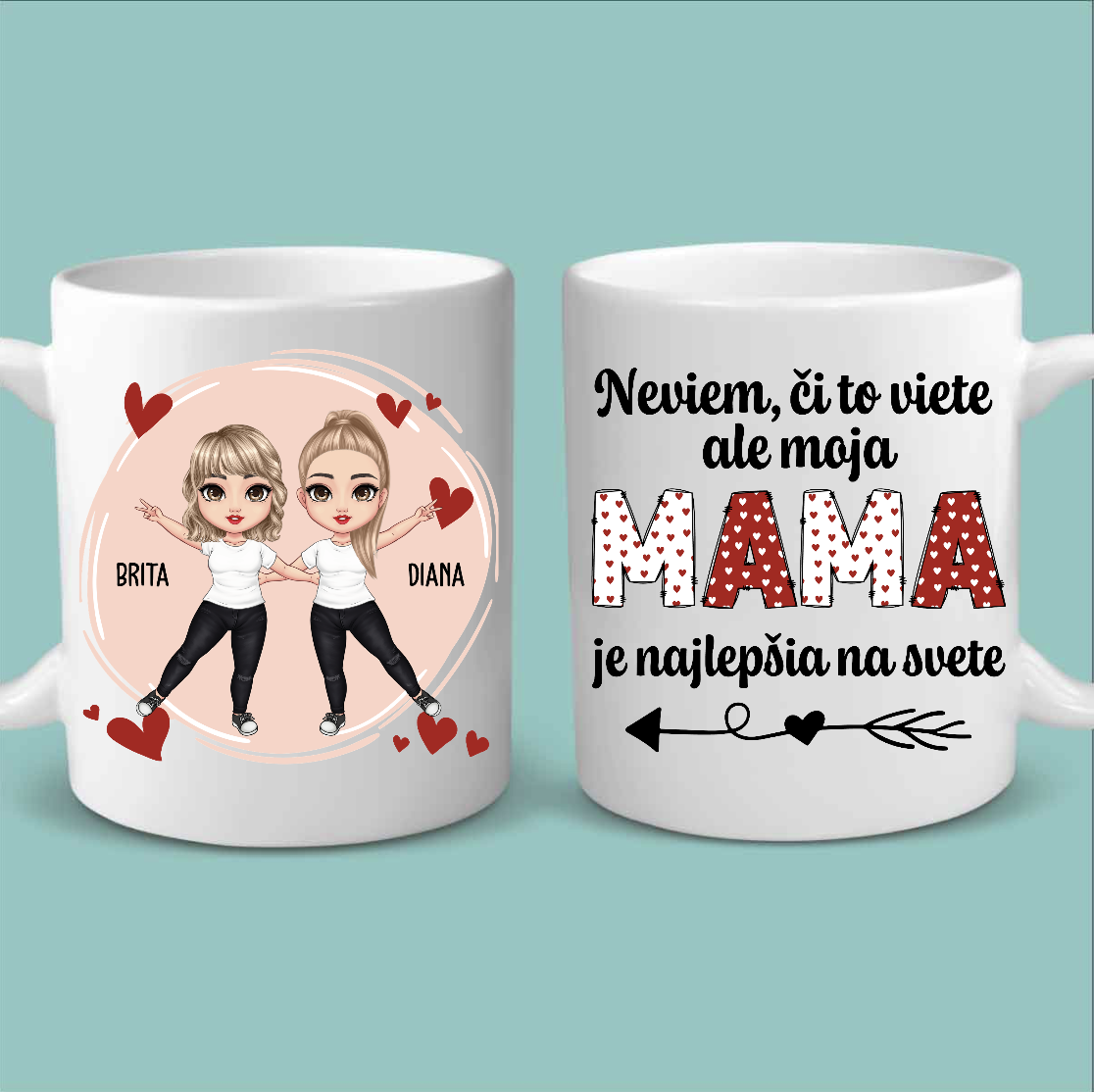 Mama je najlepšia na svete - hrnček