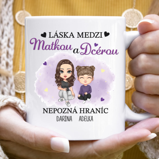 Láska medzi matkou a synom/dcérou - hrnček