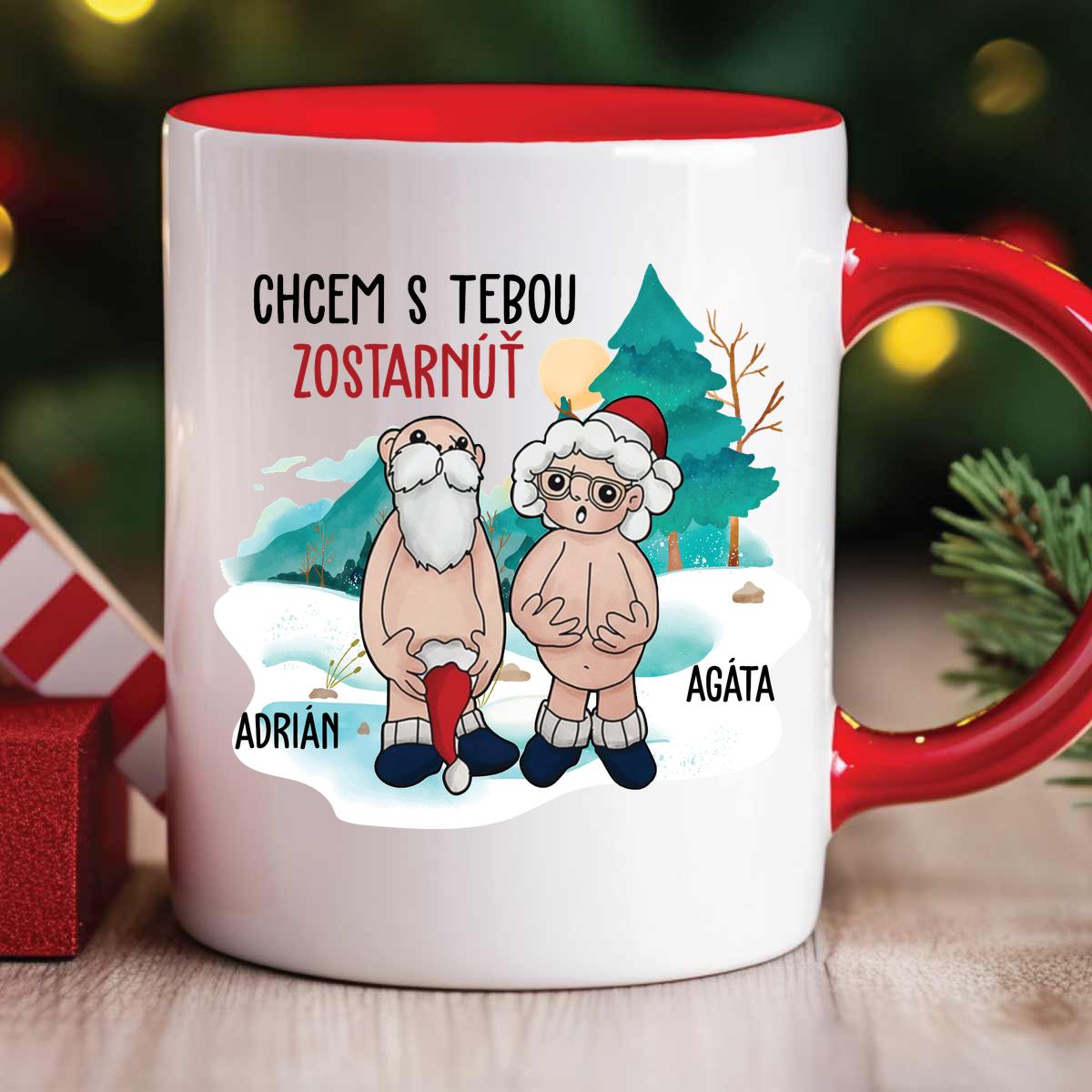 Chcem s Tebou zostarnúť (zima) - hrnček